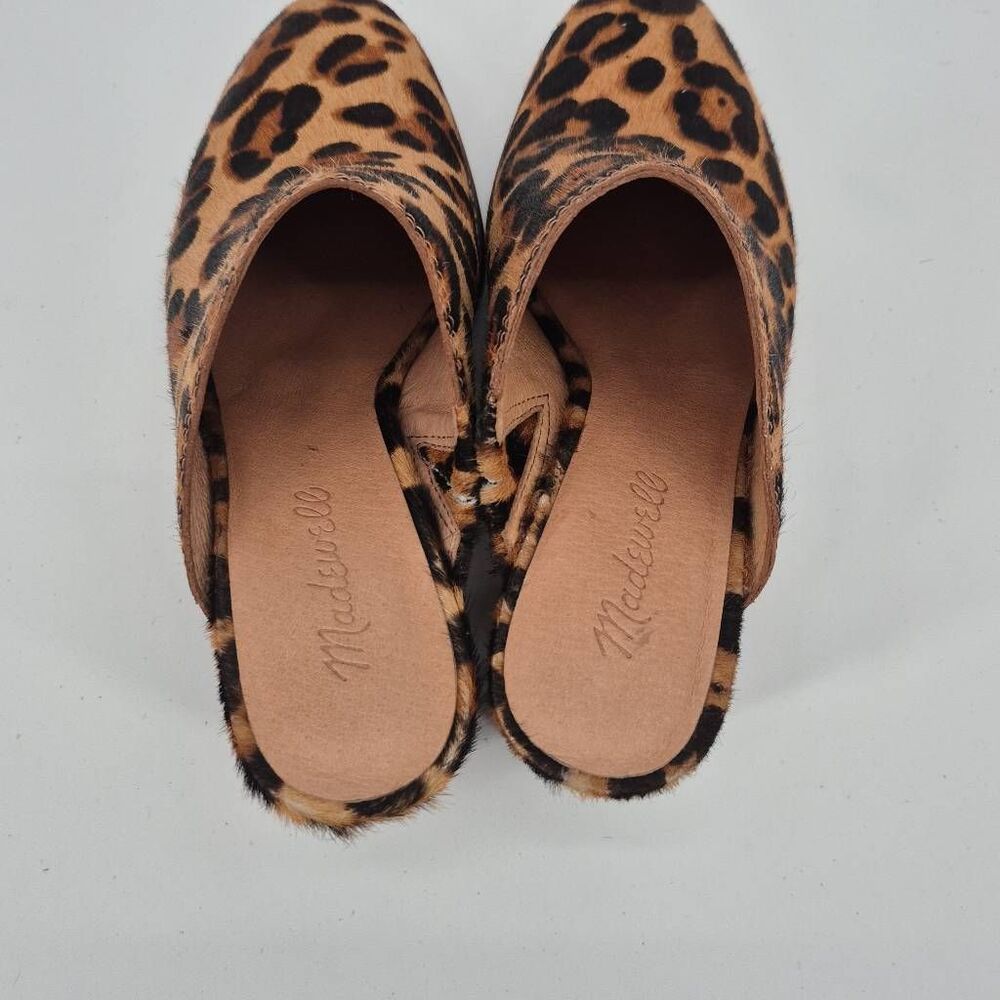 Madewell Cow Hair Upper Women's Size 6.5 Heels Mule Clogs - Picture 4 of 7